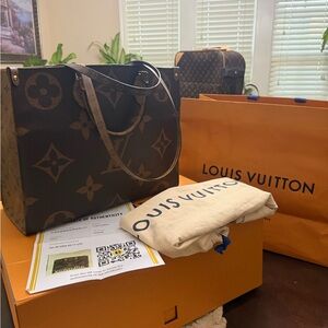 Louis Vuitton Brown Monogram Travel Bag